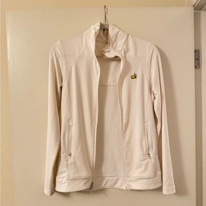 Masters Tournament Magnolia Lane White Athletic Full Zip Jacket | Size S